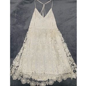Hollister White/Cream Lace Dress - Worn Once